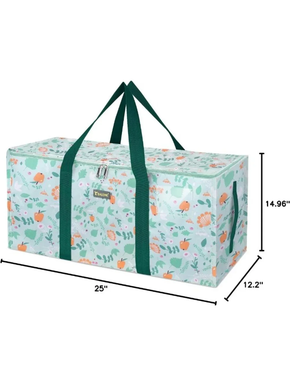 Extra Large Heavy-Duty Storage Tote with Zippers & Handles - Ideal for Laundry